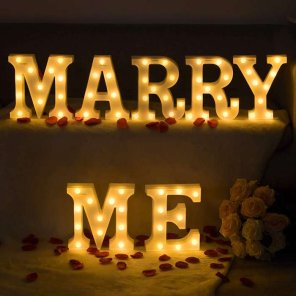 Marry Me (Small LED Letters)
