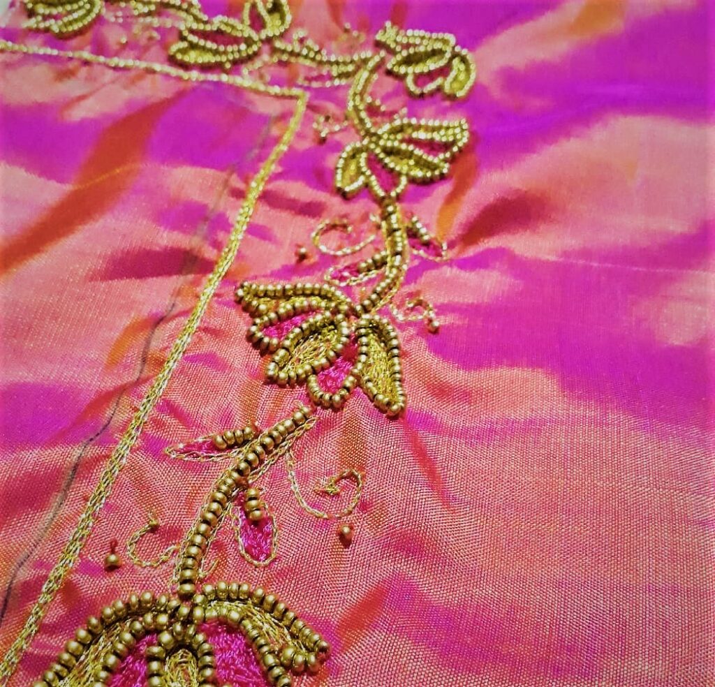 Simple Aari Work Blouse Hand Designs images and Ideas - 7eventzz