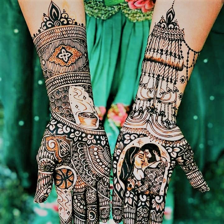 quirky design mehndi