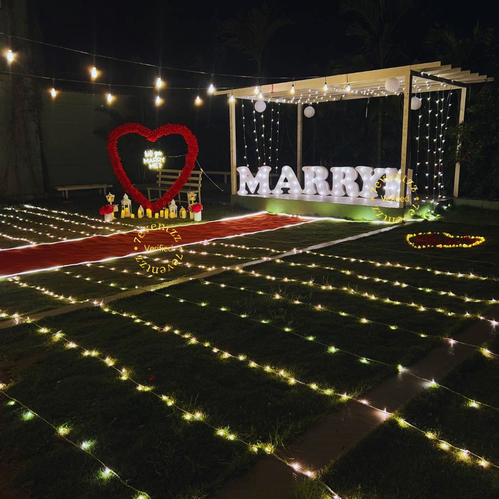 Romantic Marry Me Proposal Setup 