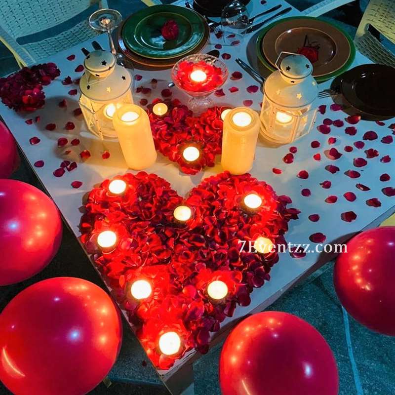 Outdoor Romantic Dinner Setup