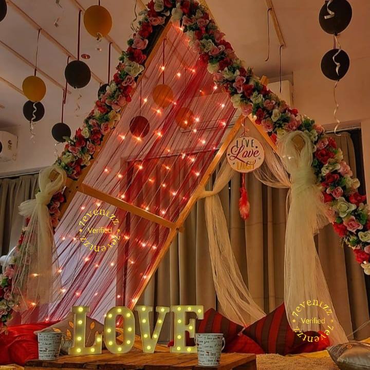 Romantic Cabana Setup for Couples