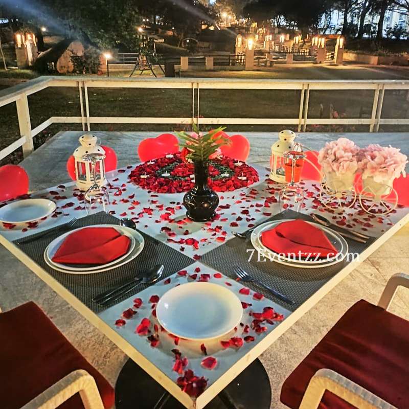 Outdoor Romantic Dinner Setup