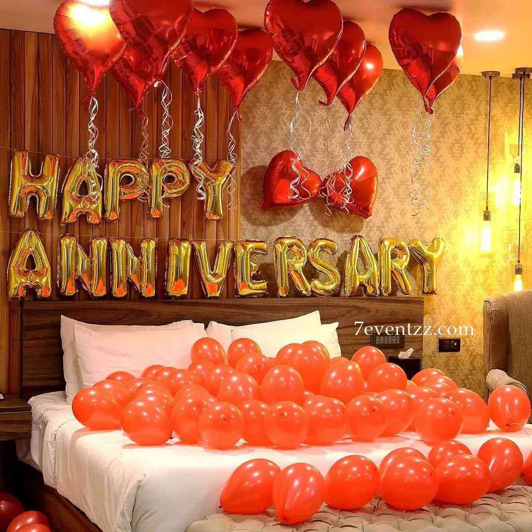 Anniversary Balloon Room Decoration