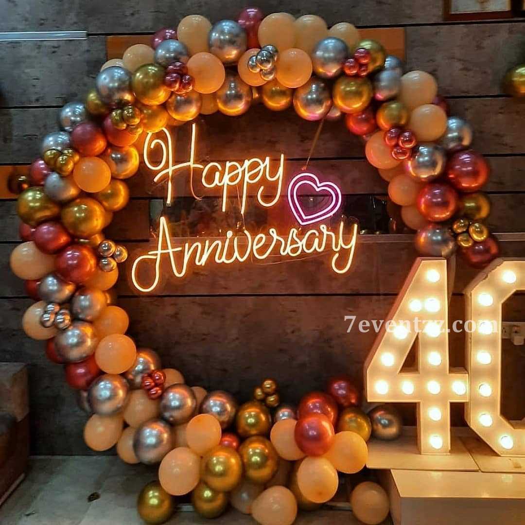 Marriage Anniversary Ring Decoration