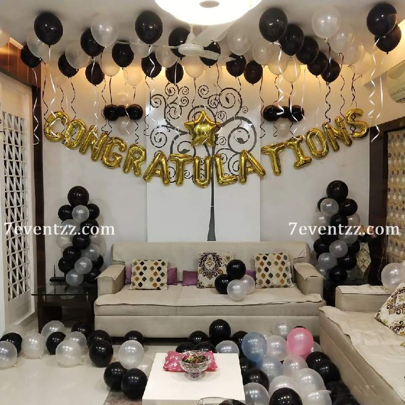 Congratulations Balloon Setup 