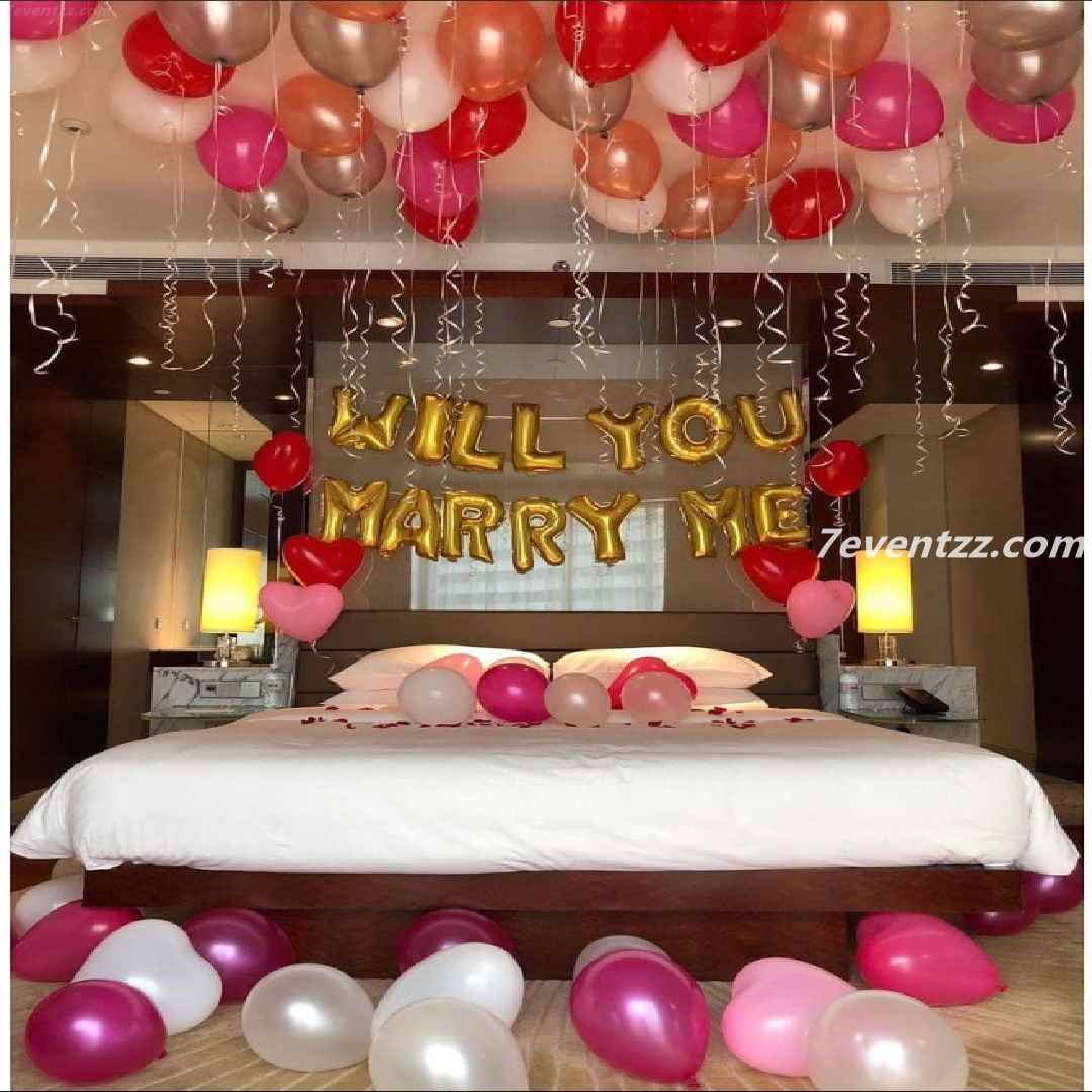 Will You Marry Me Room Setup