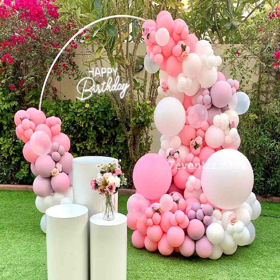 Pink and White Theme Decoration
