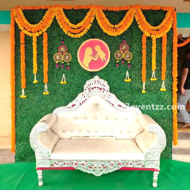 Traditional Godh Bharai Backdrop