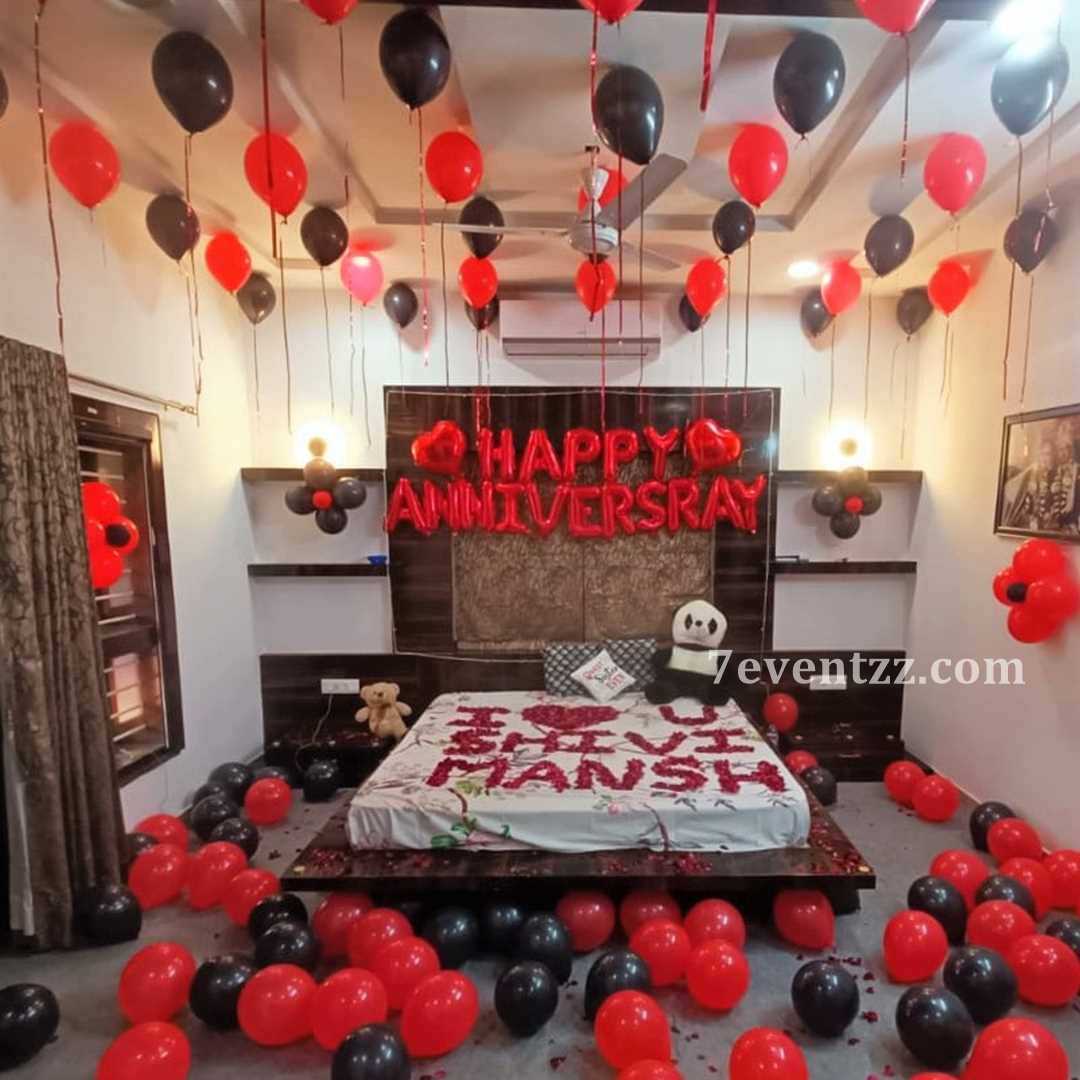 Happy Anniversary Room Decoration