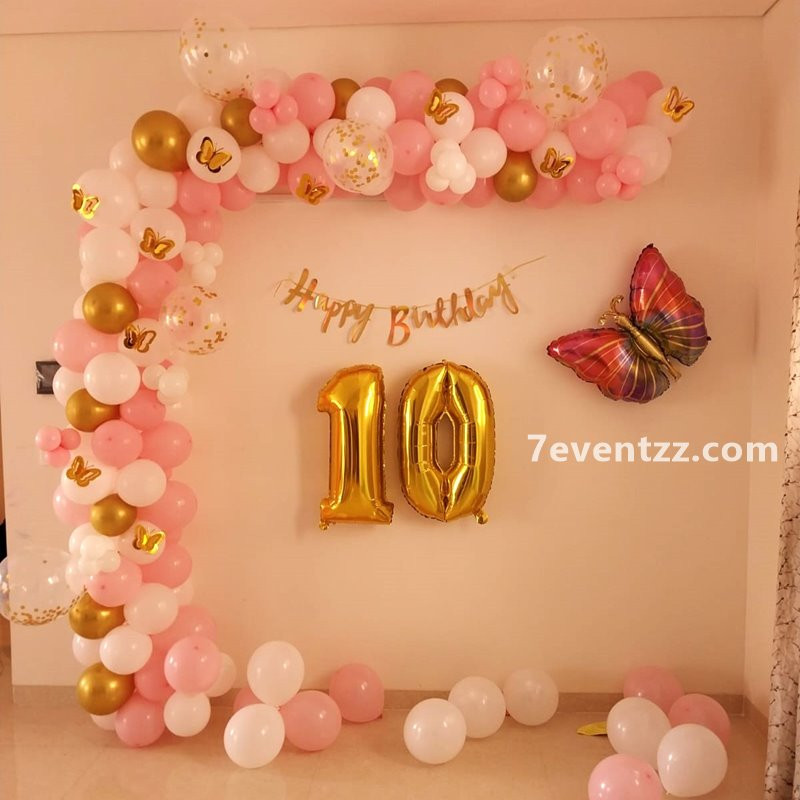 Butterfly Pastel Balloon Arch