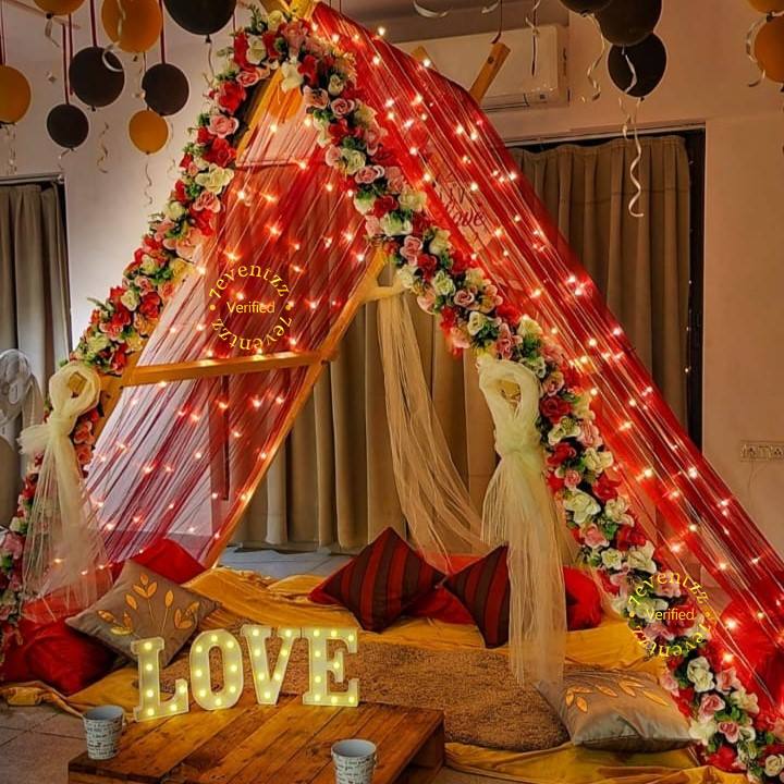 Romantic Cabana Setup for Couples