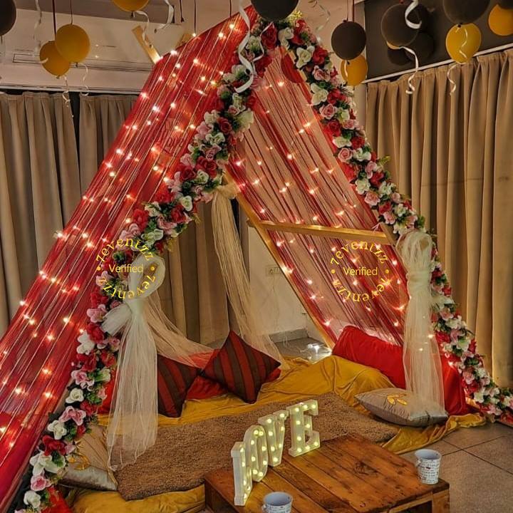 Romantic Cabana Setup for Couples