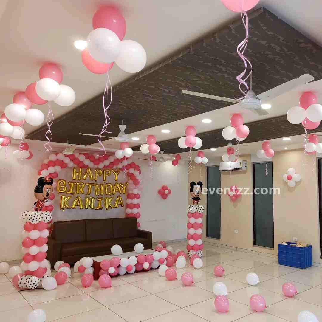 Birthday Stage Balloon Decoration
