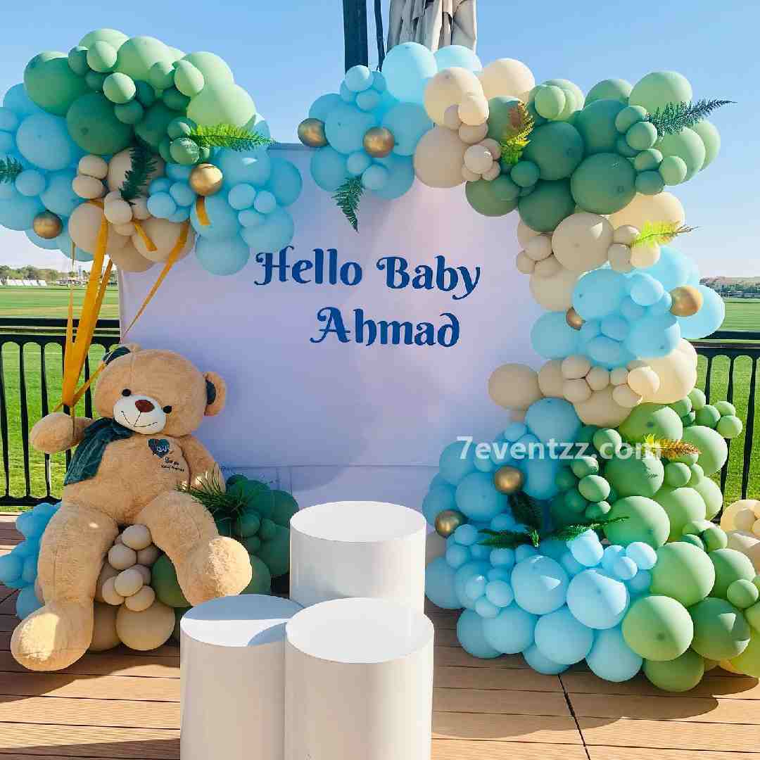 Backdrop Decoration For Baby Welcome