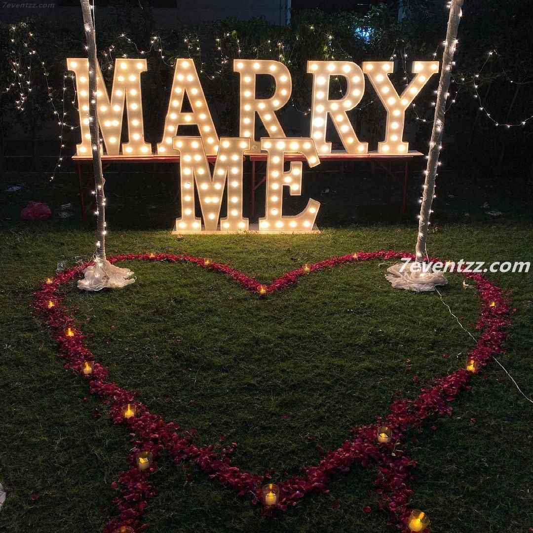Outdoor Marry Me Decoration