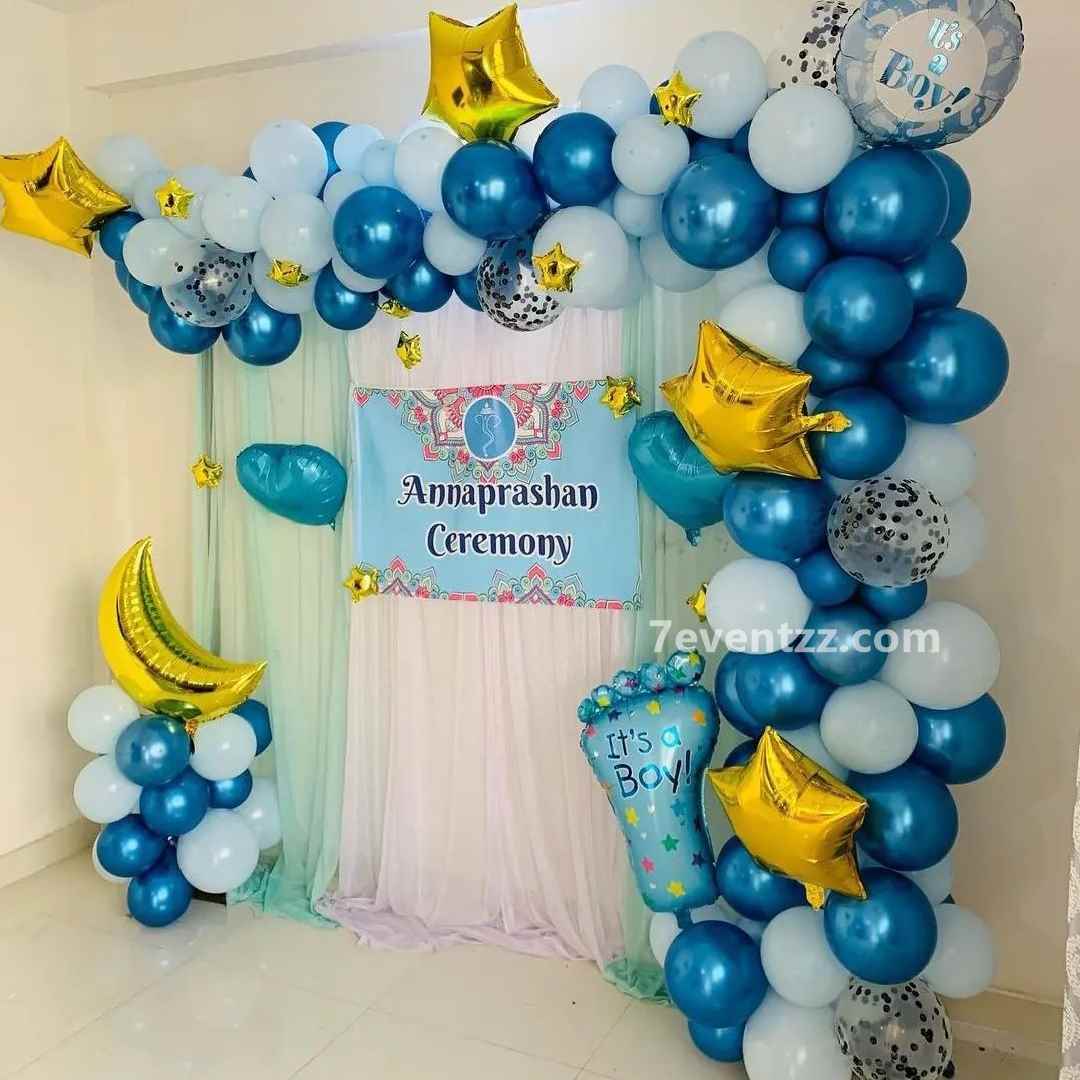 Annaprashan Home Balloon Decoration
