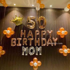 Mom Birthday Balloon Setup