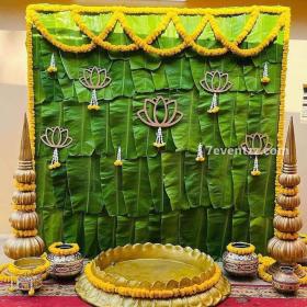 Lotus Haldi Themed Decor